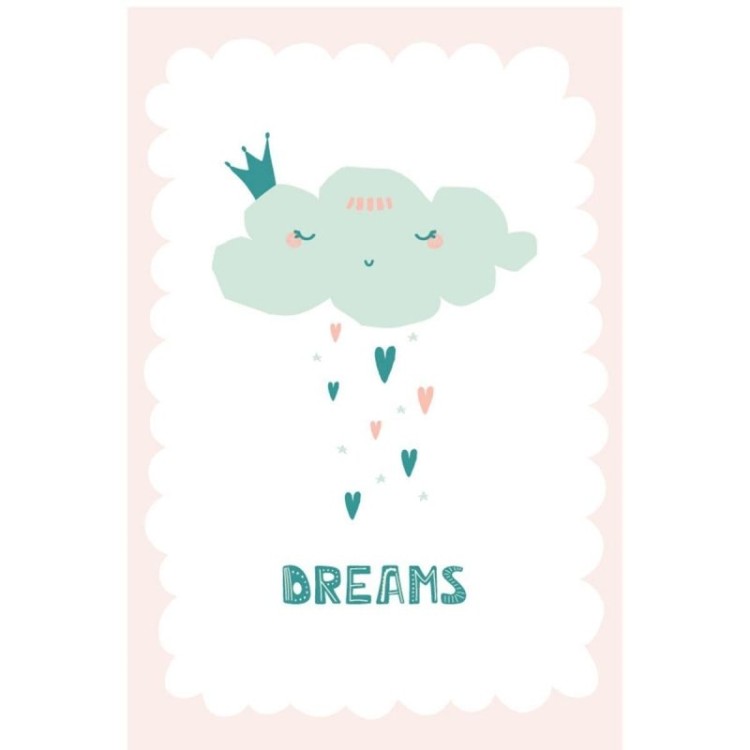 Poster Decorativo Chuva de Corações Dreams N07282