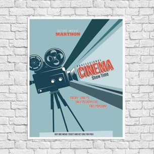 Poster Decorativo Cinema...
