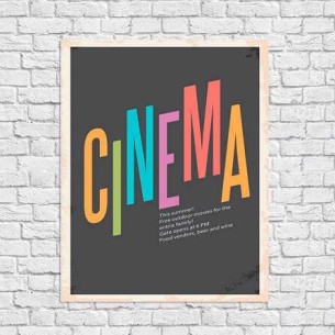 Poster Decorativo Cinema...