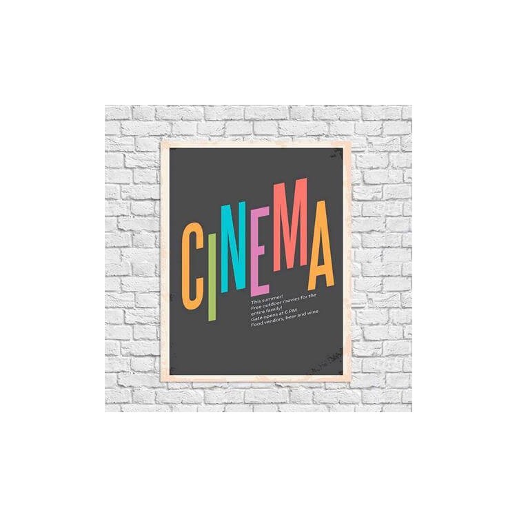 Poster Decorativo Cinema Filme Câmera 6468504