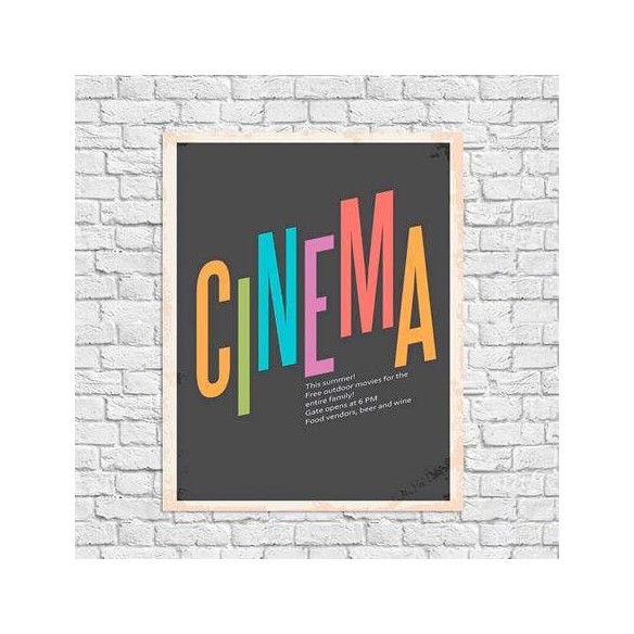 Poster Decorativo Cinema Filme Câmera 6468504