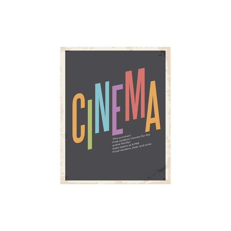 Poster Decorativo Cinema Filme Câmera 6468504