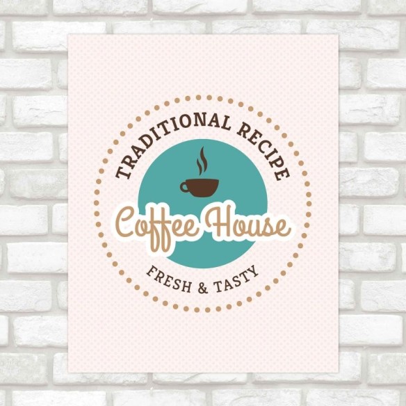 Poster Decorativo Coffee House PA0101