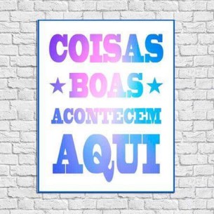 Poster decorativo Coisas...