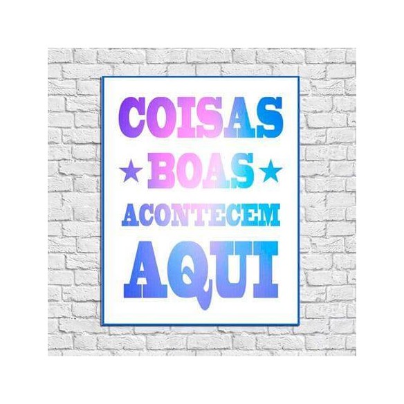 Poster decorativo Coisas Boas 8502