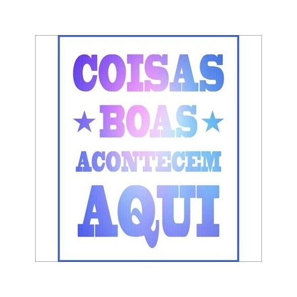 Poster decorativo Coisas Boas 8502