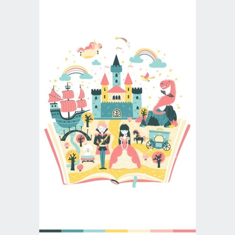 Poster Decorativo Conto de Fadas Livro N07202