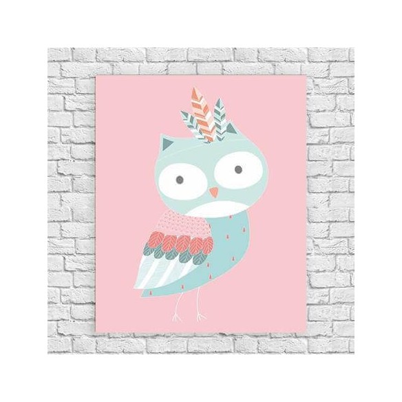 Poster Decorativo Coruja Baby 2019001