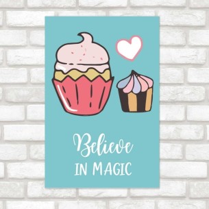 Poster Decorativo Cupcake...
