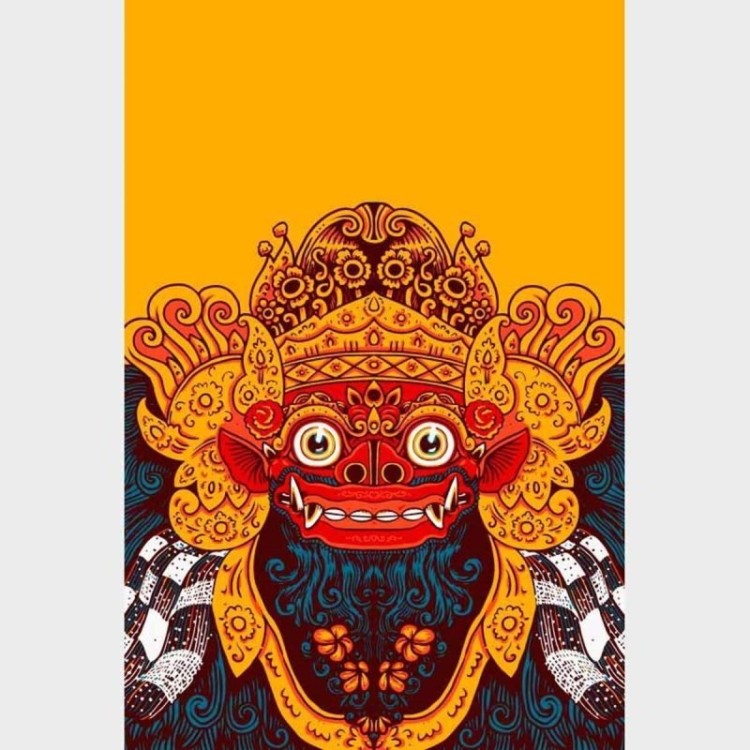 Poster Decorativo Deus Balinês N09282