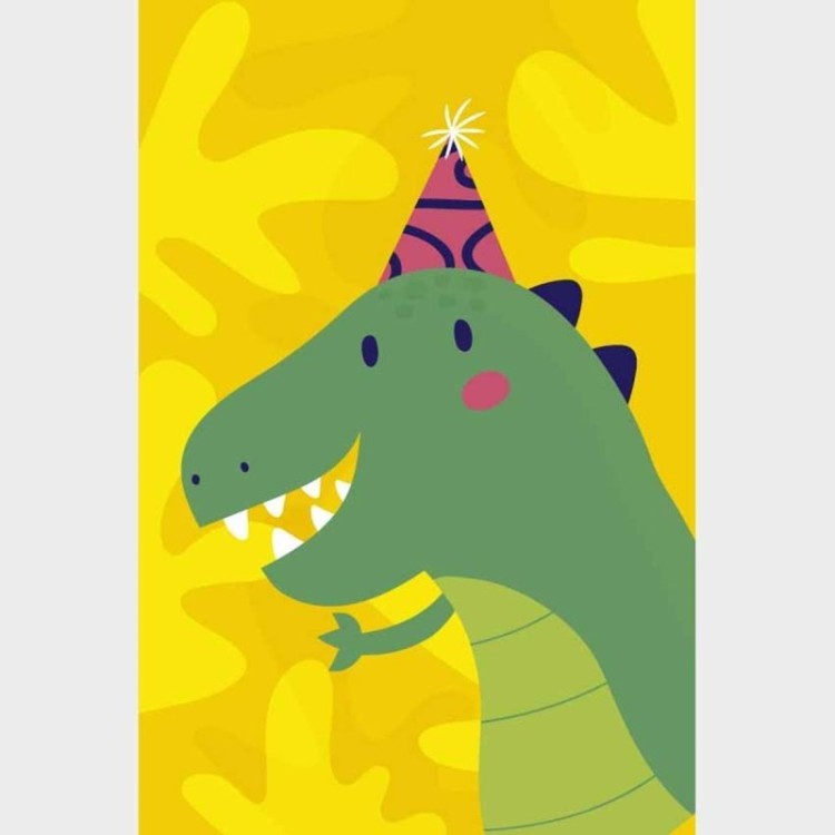Poster Decorativo Dinossauro Aniversário N09293
