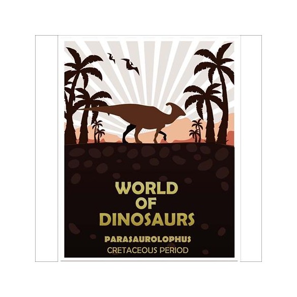 Poster Decorativo Dinossauro Geek 123035