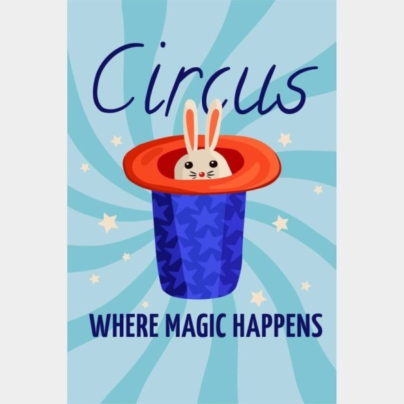 Poster Decorativo Divertido Circo N014219