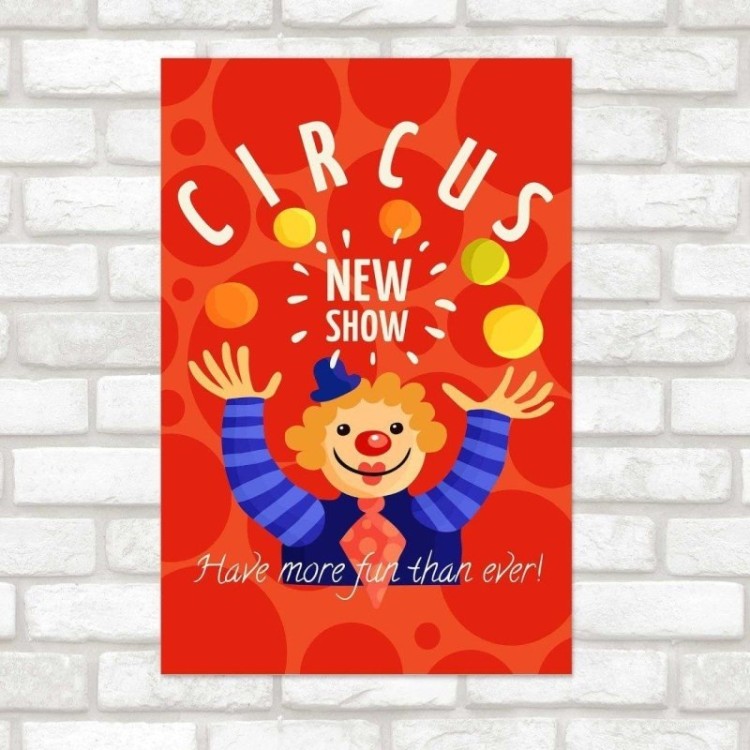 Poster Decorativo Divertido Circo N014220