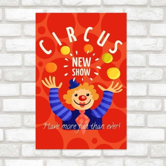 Poster Decorativo Divertido Circo N014220