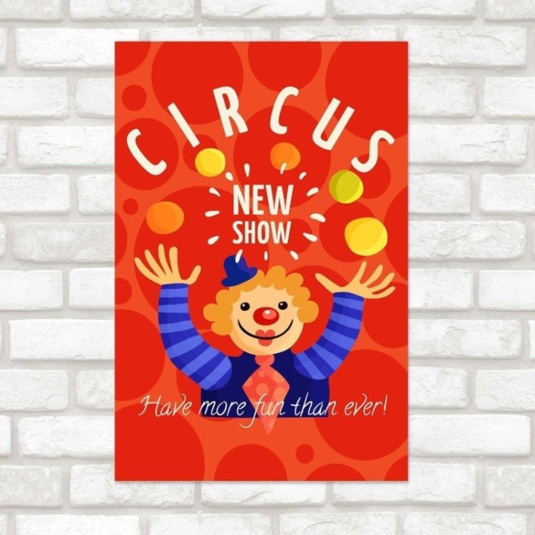 Poster Decorativo Divertido Circo N014220
