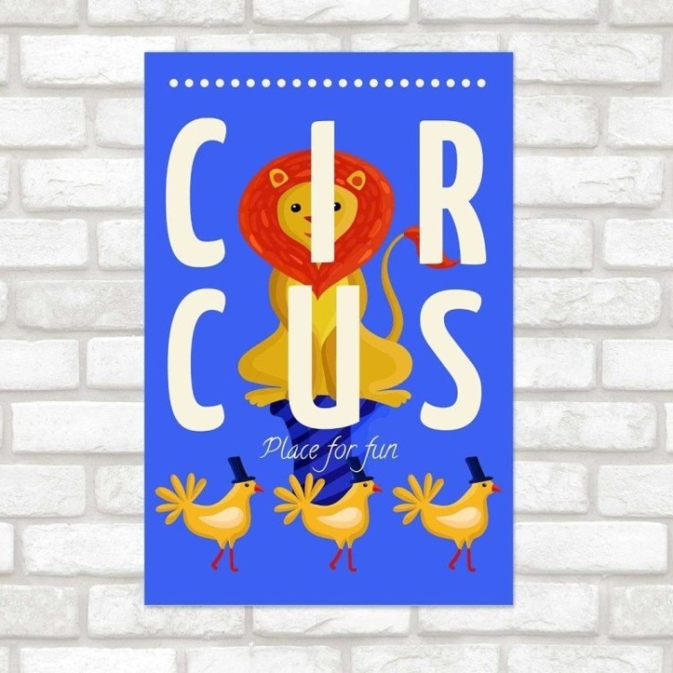 Poster Decorativo Divertido Circo N014222