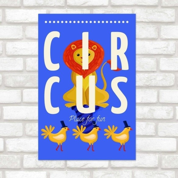 Poster Decorativo Divertido Circo N014222