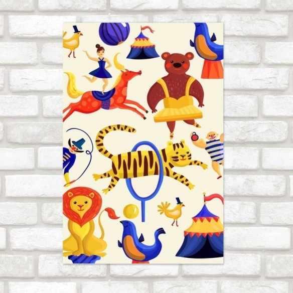 Poster Decorativo Divertido Circo N014224