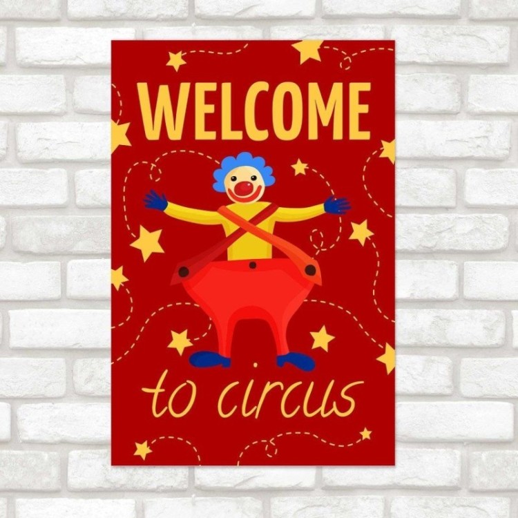 Poster Decorativo Divertido Circo N014225