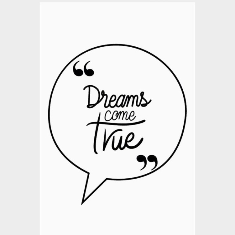 Poster Decorativo Dreams Come True N07254