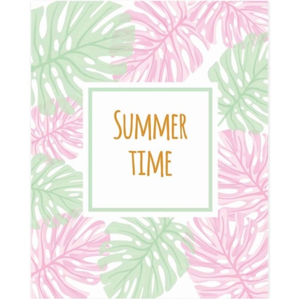 Poster Decorativo Enjoy Summer Folhas PA065