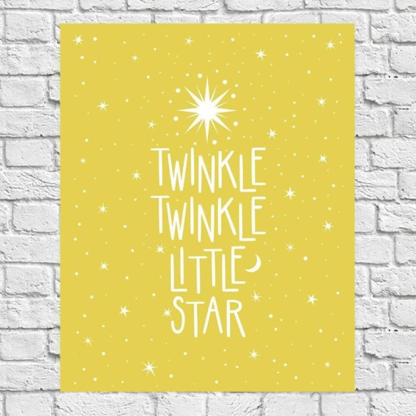 Poster Decorativo Estrela Céu Lua 52638