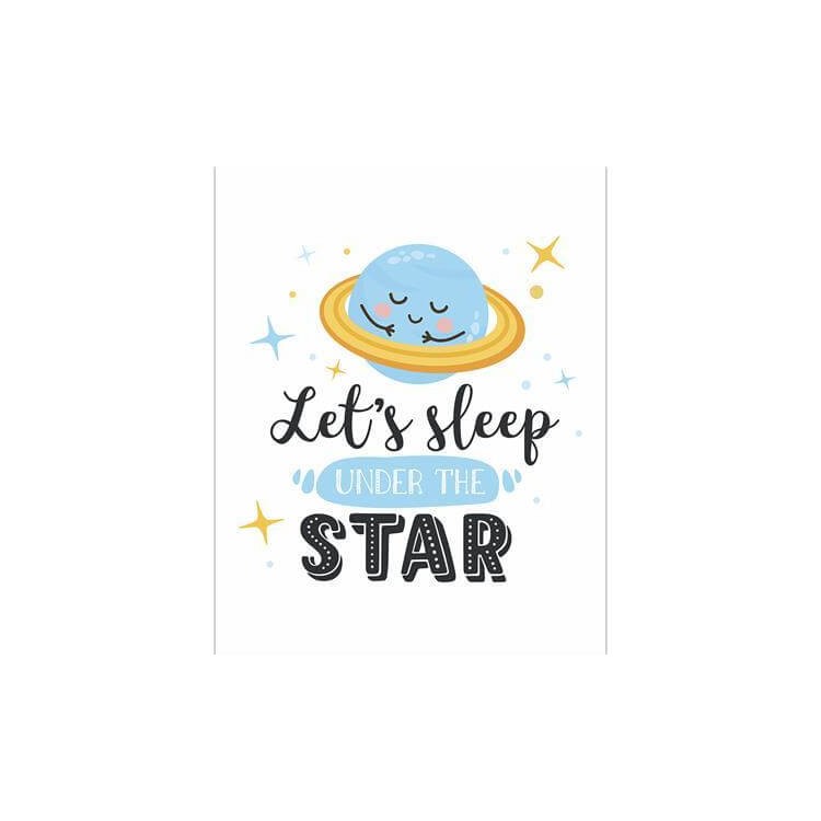 Poster Decorativo Estrela Céu Lua Planeta 84441