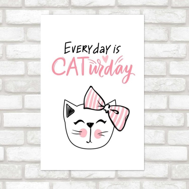 Poster Decorativo Everyday Cat - Gato Todo Dia N07292