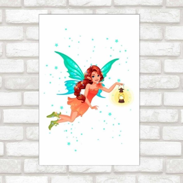 Poster Decorativo Fada Com Lamparina N09280