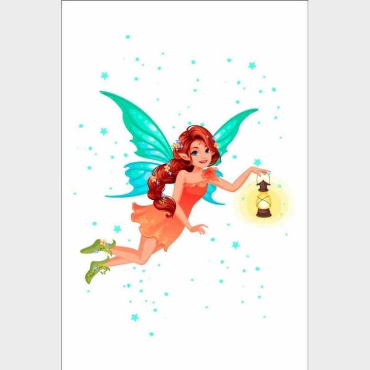 Poster Decorativo Fada Com Lamparina N09280
