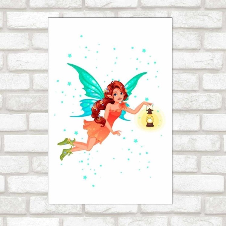 Poster Decorativo Fada Com Lamparina N09280