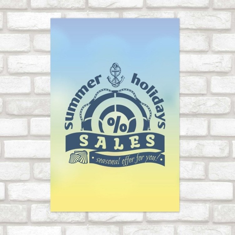Poster Decorativo Férias Summer Holidays N012167