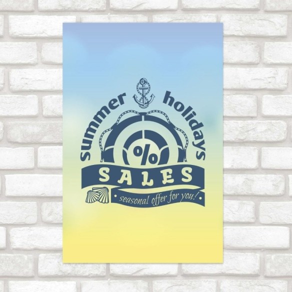 Poster Decorativo Férias Summer Holidays N012167