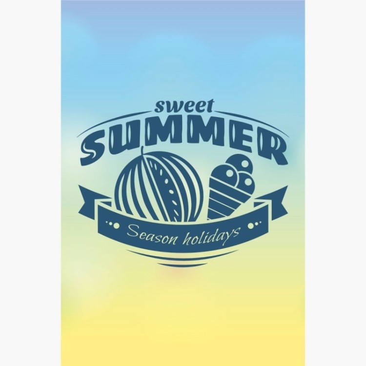 Poster Decorativo Férias Sweet Summer N012163