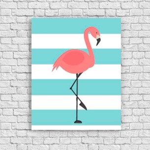 Poster Decorativo Flamingo...