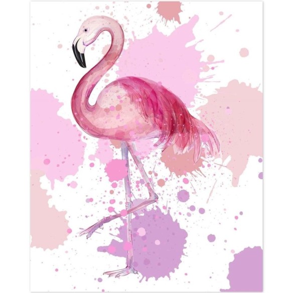 Poster Decorativo Flamingo artístico PA013