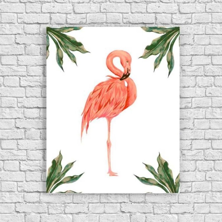 Poster Decorativo Flamingo Tropical  68540