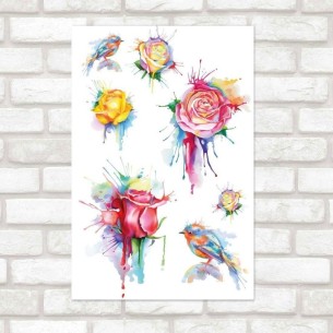 Poster Decorativo Floral...