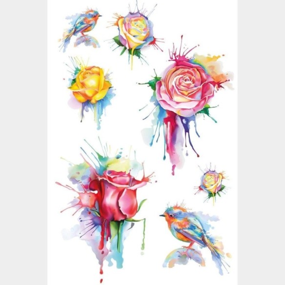 Poster Decorativo Floral Artístico  N015269