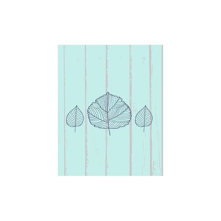 Poster Decorativo Folhas Natureza Listrado...