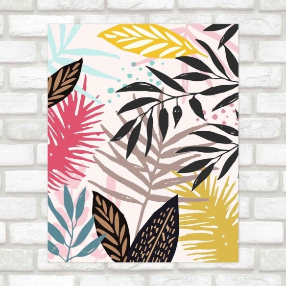 Poster Decorativo folhas PA0107
