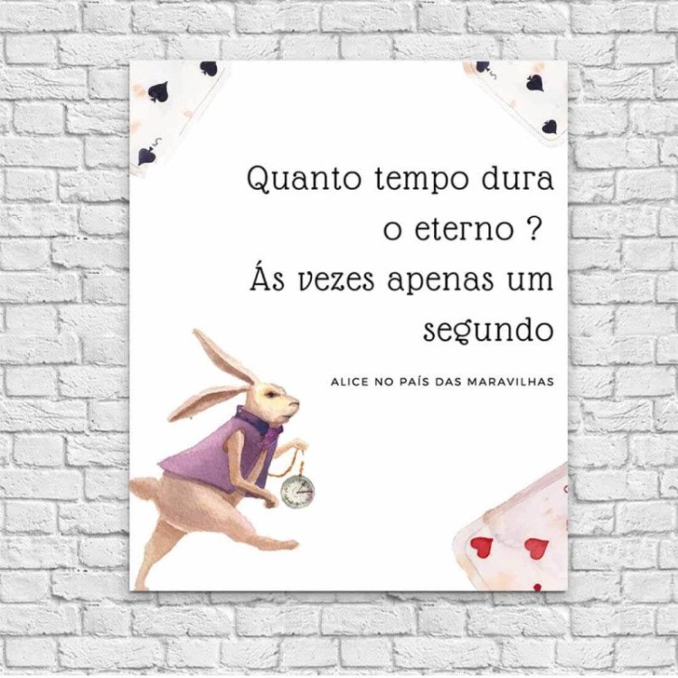 Poster Decorativo Frase Alice 29090