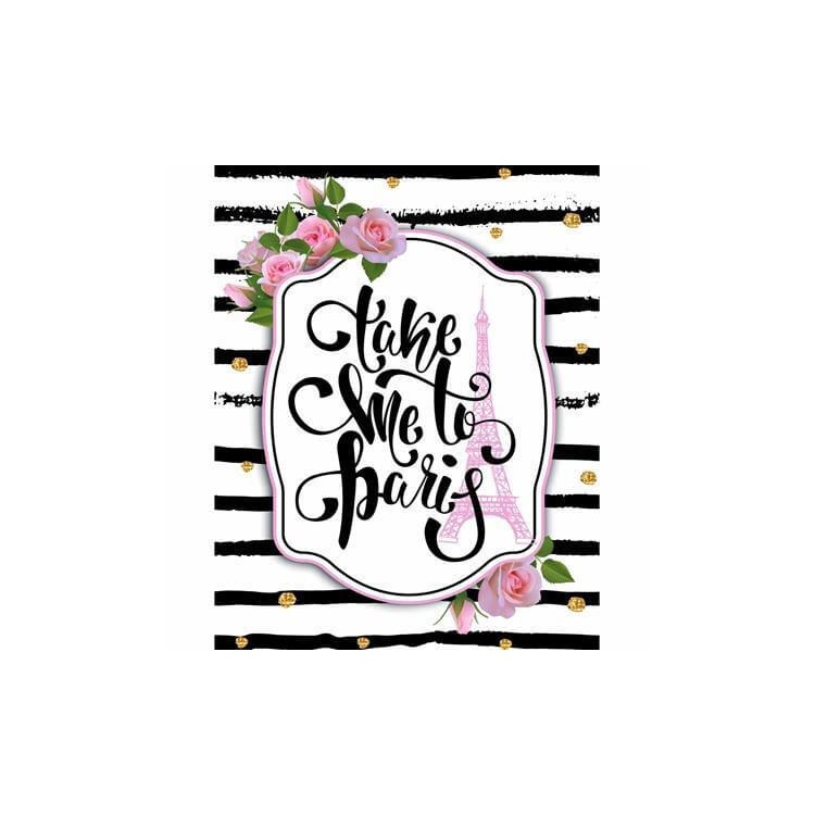 Poster Decorativo Frase Paris  10651347