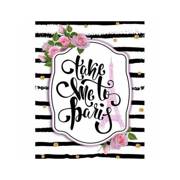 Poster Decorativo Frase Paris  10651347