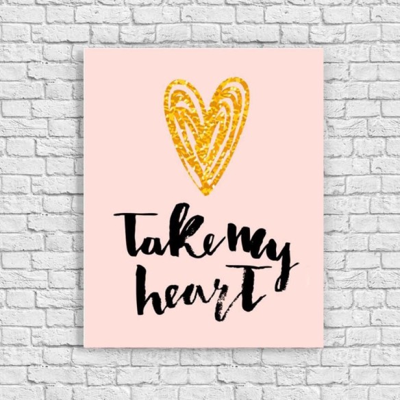 Poster Decorativo Frase Romance 988737