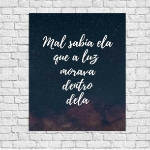 Poster Decorativo Frase...