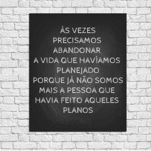 Poster Decorativo Frase...