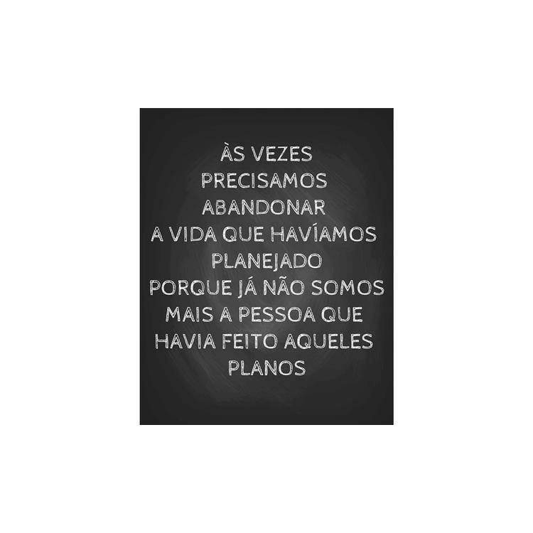 Poster Decorativo Frase Vida Diferente 09080