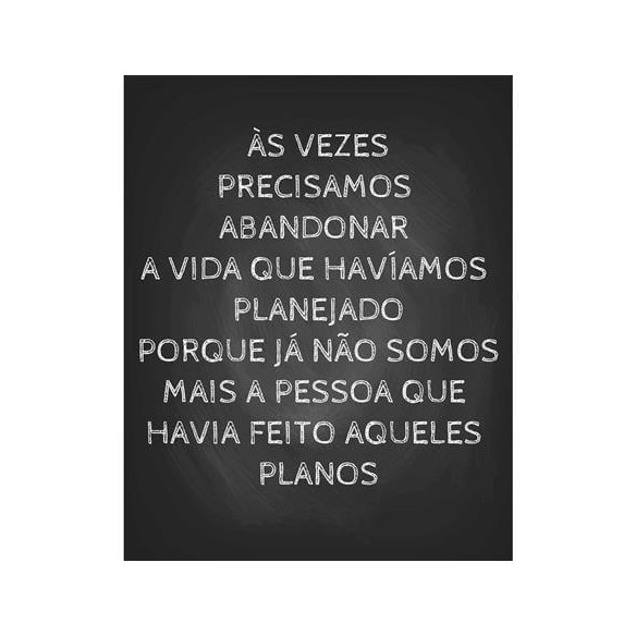 Poster Decorativo Frase Vida Diferente 09080